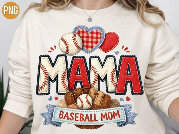 Baseball Mom Heart Sports PNG: A Guide to High-Quality Digital Design for Creators