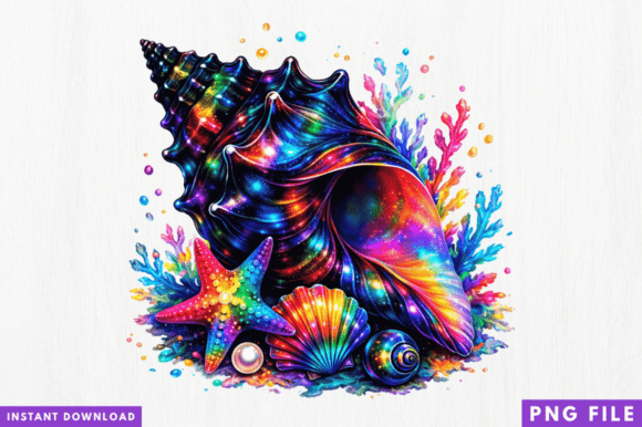 Colorful Sea Shell PNG Design: A Practical Guide for Sublimation and Digital Crafting