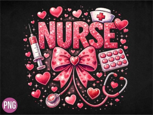 Cute Pink Glitter Nurse Sublimation PNG: A Guide to High-Quality Digital Design