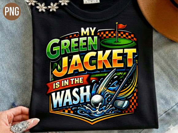 Elevate Your Creative Projects with the My Green Jacket Funny Golf Sport PNG