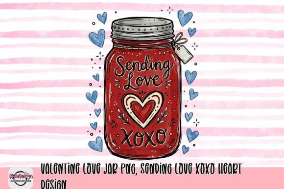 Enhance Your Valentine’s Day Creations with the Sending Love XOXO Heart Design PNG