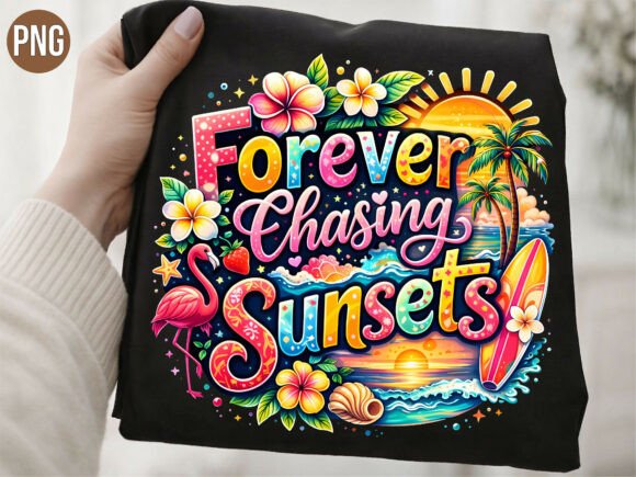 Forever Chasing Sunsets Beach PNG
