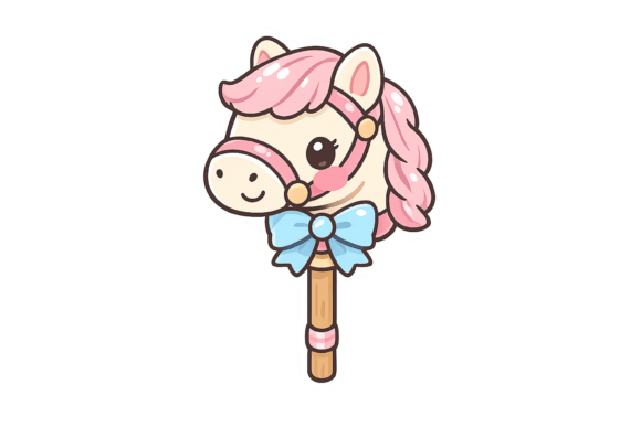 Kawaii Pony Stick Sticker: Elevating Your Crafts with Pastel Charm