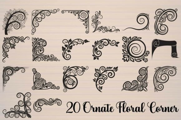 Ornate Floral Corner Design Guide