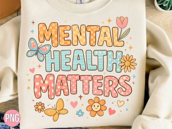 Understanding the Mental Health Matters Retro Flower PNG for Creative Projects