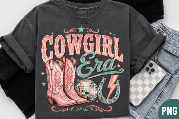 Unleash Your Inner Wild West with the Cowgirl Era Retro Western PNG Design