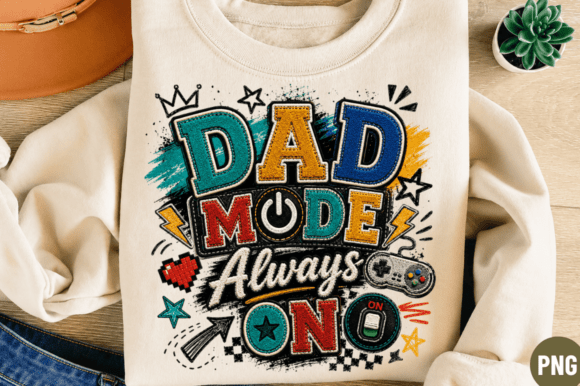 Unlocking Creative Potential with the Dad Mode Always On PNG T-Shirt Design