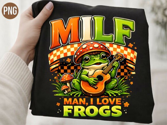 Unlocking Creativity with the MILF Man I Love Frogs Retro PNG T-Shirt Design