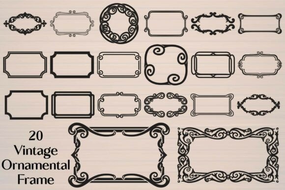 Vintage Ornamental Frame: Elevating Your Designs with Timeless Elegance